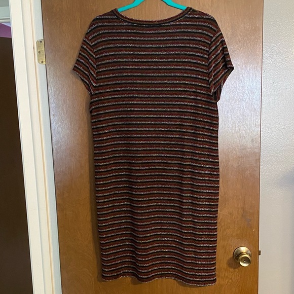 Rosie Harlow Striped Shimmery Shirt-Dress - Picture 2 of 4